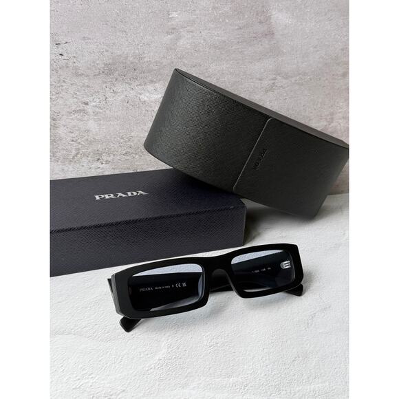 NEW Prada PR D09SD Sunglasses in Black Blue $497 main image 8